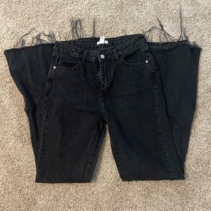 Black high rise flared jeans from forever 21